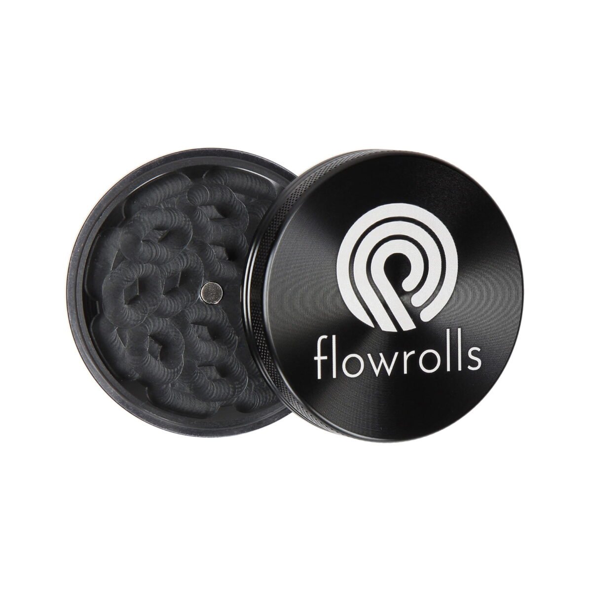 Grinder Flowrolls 63mm 2 Teile Schwarz – Bild 2