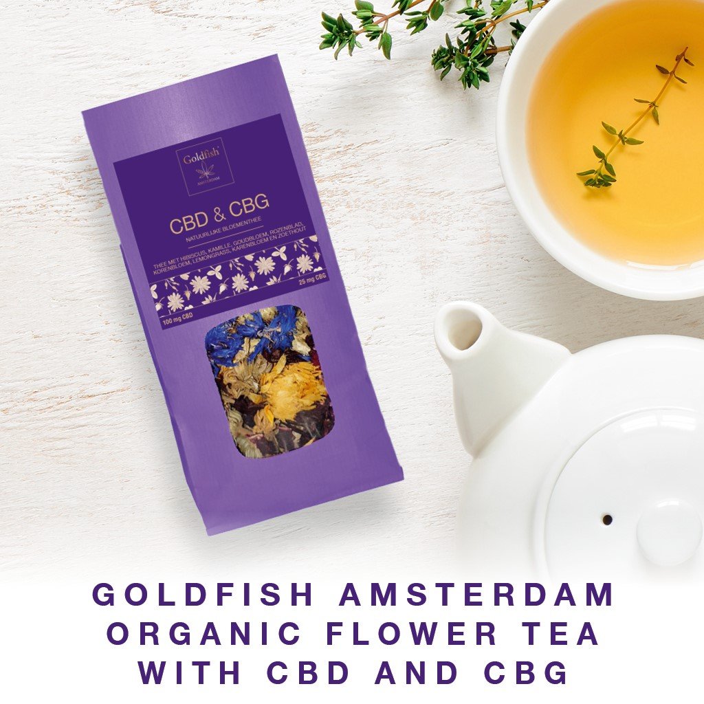 Natürlicher Blütentee mit CBD und CBG