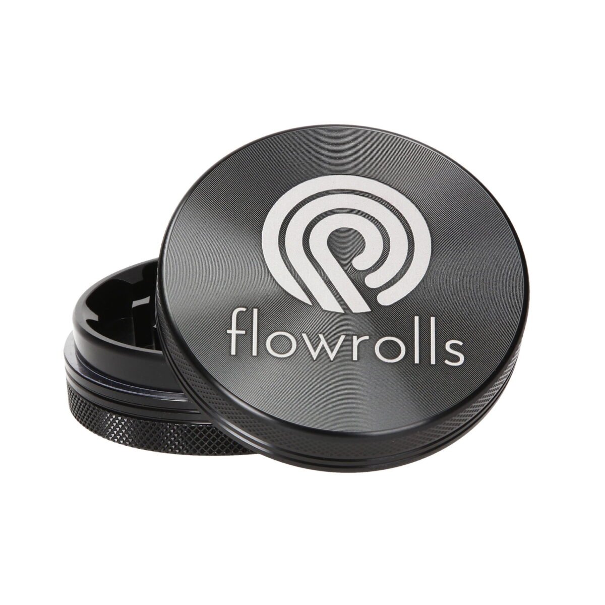 Grinder Flowrolls 40mm 2 Teile Schwarz