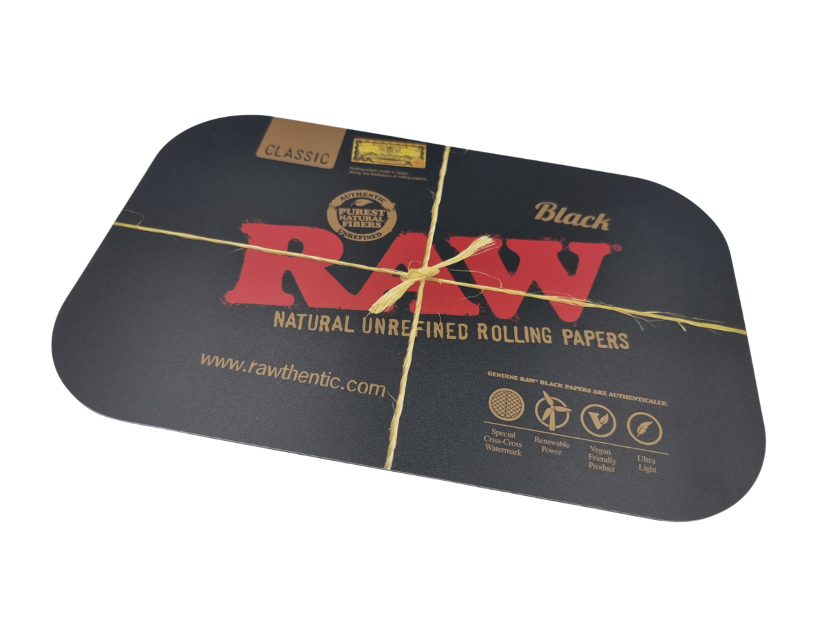 RAW COVER - schwarze magnetische Abdeckung für ein Rolltablett