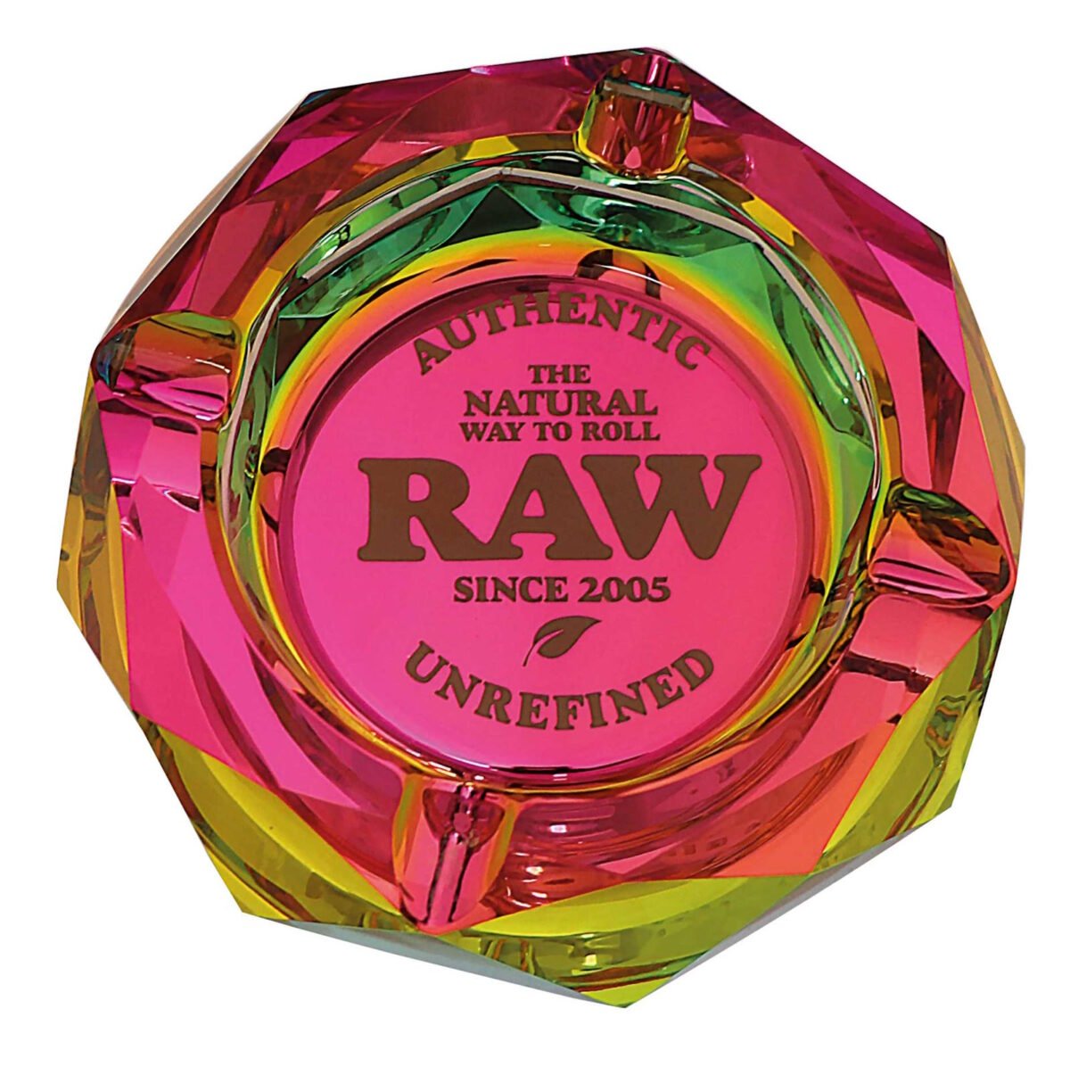 RAW Regenbogen Glas Aschenbecher