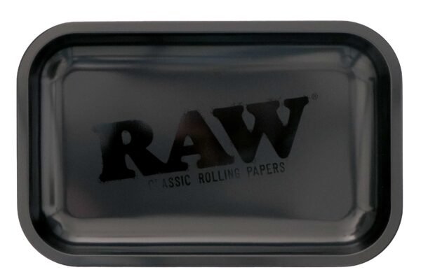 RAW Schwarzes rollendes Metalltablett 27,5 x 17,5 cm